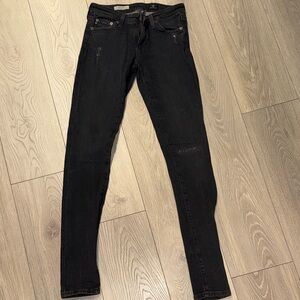 AG Adriano Goldschmied Black Skinny Jeans